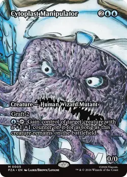 MTG - [PZA - 5] Cytoplast Manipulator (Borderless) Foil Teenage Mutant Ninja ... - Image 1