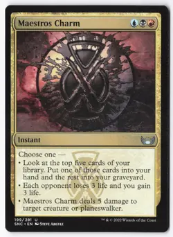 Maestros Charm 199 Streets of New Capenna Magic: The Gathering Uncommon NM - Image 1