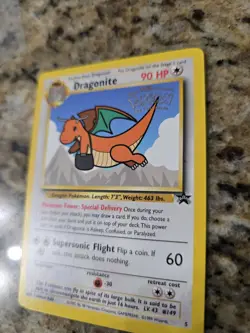 Dragonite #5 -Pokemon: The First Movie- Rare WB Black Star Promo Pokemon Card - Image 3