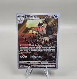 Mandibuzz 145/086 Sv: White Flare Holo Full Art IR Pokemon Card - NM - Image 1