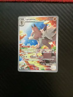 2025 Pokemon Journey Together LYCANROC 166/159 Illustration Rare (NM) - Image 1