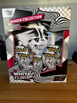 Pokemon TCG Scarlet Violet White Flare Binder Collection Reshiram New Sealed - Image 1