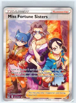 Miss Fortune Sisters 194/196 Ultra Rare Lost Origin Pokemon Near Mint - Image 1
