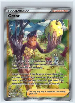 Grant GG62/GG70 Ultra Rare Crown Zenith Galarian Gallery Pokemon Near Mint - Image 1