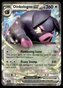 Oinkologne Ex Double Rare Scarlet & Violet Pokemon Near Mint - Image 1