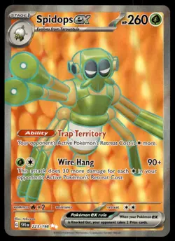Spidops ex 223/198 Ultra Rare Scarlet & Violet Pokemon Near Mint - Image 1