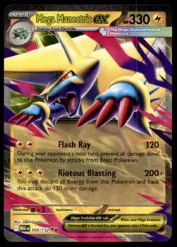 Mega Manectric ex 050/132 Double Rare Mega Evolution Pokemon Near Mint - Image 1