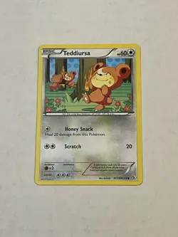 Pokemon TCG Teddiursa RC15/RC25 Legendary Treasures Radiant Collection Holo LP - Image 3