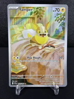 Yamper 99/94 Illustration Rare Pokemon TCG Phantasmal Flames - Image 1
