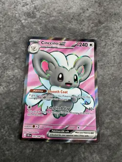 Pokemon TCG Cinccino EX 105/086 CRI Ultra Rare Holo Chaos Rising MINT - Image 2