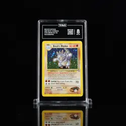 2000 WOTC POKEMON #2/132 BROCK'S RHYDON GYM HEROES HOLO TAG 8 - Image 1