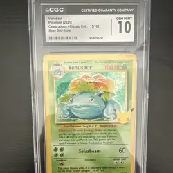 CGC 10 Venusaur Celebrations Classic Collection Holo 15/102 English 2021 - Image 1