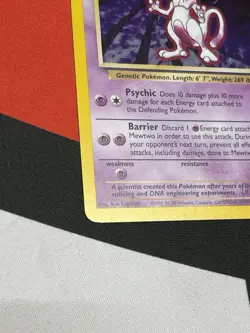 Pokemon TCG Base Set Unlimited 10/102 Mewtwo Holo Rare - Image 4