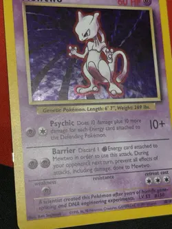 Pokemon TCG Base Set Unlimited 10/102 Mewtwo Holo Rare - Image 5