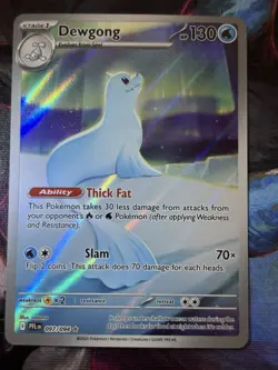 Pokemon TCG Dewgong 097/094 Me02: Phantasmal Flames Illustration Rare Holo ENG - Image 1