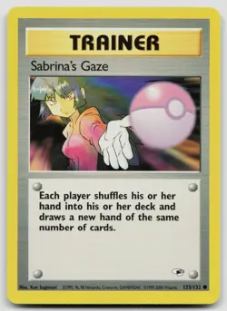 SABRINA'S GAZE 125/132 COMMON GYM HEROES POKEMON UNLIMITED LP - Image 1