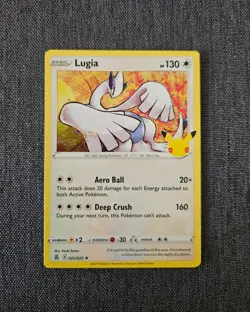 Pokemon TCG: 2021 SWSH Celebrations Lugia 022/025 Holo Main Set NM - Image 1