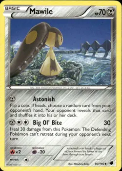 MAWILE 80/116 PLASMA FREEZE UNCOMMON POKEMON MITSUHIRO ARITA - Image 1