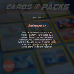 Carte Pokemon Umbreon EX 217/187 Japanese Terastal Fest ex PSA 10 GEM MINT 🔥 - Image 4