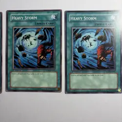Yugioh! 3x Heavy Storm SD09-EN025 Common 1st Edition LP - Image 2