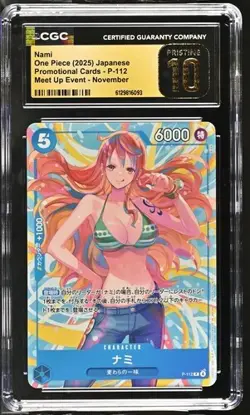 Nami One Piece 2025 P-112 Japanese Promo Meet Up Event November CGC Pristine 10 - Image 1