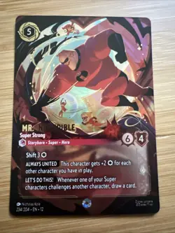Lorcana Mr Incredible Super Strong Enchanted Wilds Unknown 234/204 - Image 1