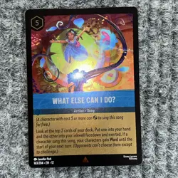 Disney Lorcana Wilds Unknown What Else Can I Do 163/204 Foil - Image 2