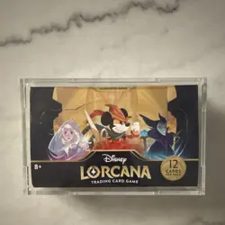 Disney Lorcana The First Chapter Booster Box Sealed w/ Acrylic Case - Image 1