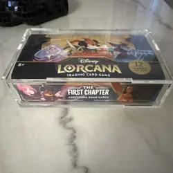 Disney Lorcana The First Chapter Booster Box Sealed w/ Acrylic Case - Image 3