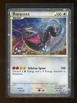 2011 Pokemon Call of Legends SHINY Rayquaza Holo Foil Rare SL10 - Image 1