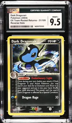Pokemon TCG Dark Dragonair #31 PSA 9 EX Team Rocket Returns Stamped Reverse Holo - Image 1