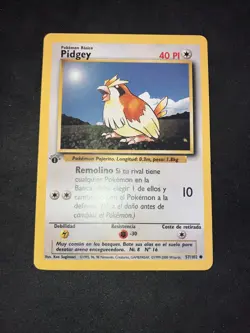 1999 Pokemon 1st Edition Spanish Base Set Non-Holo Mint Pidgey - Image 2