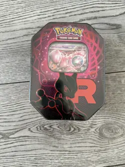 Pokemon Destined Rivals Team Rocket Mewtwo Ex Tin New & Sealed ✅ - Image 1