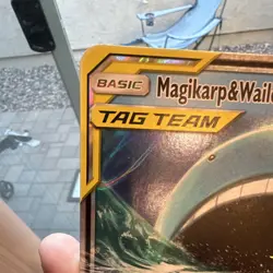 Pokemon TCG Magikarp & Wailord GX SM166 TAG TEAM Promo Oversized Holo English - Image 2
