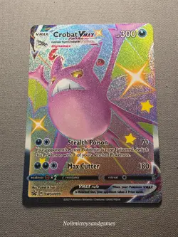 Pokemon Crobat Vmax SWSH099 Sword & Shield Full Art Black Star Promo - Image 1