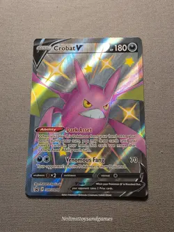 Pokemon Crobat V SWSH098 Black Star Promo Shining Fates Free Shipping - Image 1