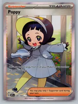 Poppy 220/197 Ultra Rare Obsidian Flames Pokemon Near Mint - Image 1