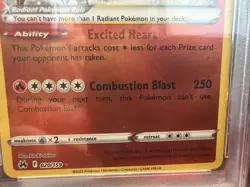 2023 Pokemon SWSH Crown Zenith Radiant Charizard #020/159 PSA 9 - Image 2