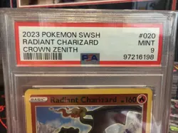 2023 Pokemon SWSH Crown Zenith Radiant Charizard #020/159 PSA 9 - Image 3