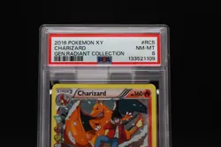 2016 POKEMON XY GENERATIONS RADIANT COLL #RC5 CHARIZARD PSA 8 - Image 2