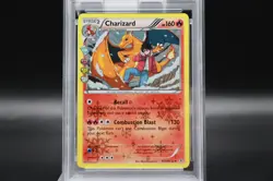 2016 POKEMON XY GENERATIONS RADIANT COLL #RC5 CHARIZARD PSA 8 - Image 3
