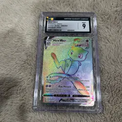 CGC 9 Pokemon TCG Mew VMAX Fusion Strike 268/264 Holo Secret Rare Rainbow - Image 1