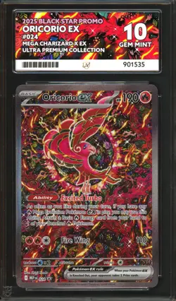 ACE 10 Oricorio ex 024 Promo Charizard Ultra Premium UPC SIR Pokemon PSA MINT - Image 1