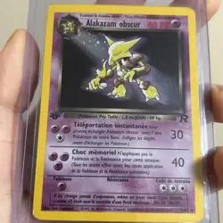 Pokemon TCG Alakazam obscur French 1st Edition Holo Very Rare HP - Image 2