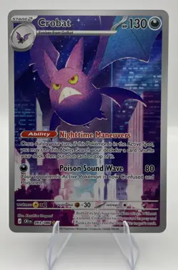Pokemon Crobat IR Illustration Rare 093/086 Chaos Rising English NM in Hand - Image 1