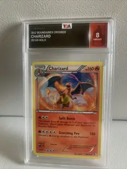 2012 Pokemon Charizard, 20/149 Boundaries Crossed, Holo Graded (8 NM MT) - Image 1