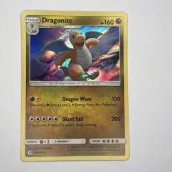 Pokemon Dragonite 96/149 Sun and Moon Cosmos Holo Galaxy Swirl💫 - Image 1
