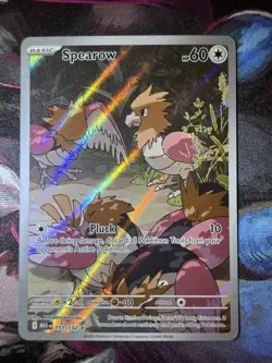 Pokemon TCG Spearow 151/132 ME01 Mega Evolution Illus Rare Holo 60HP - Image 1