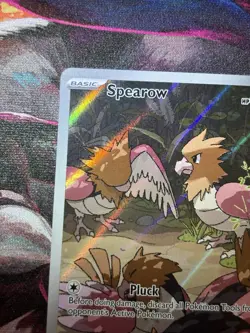 Pokemon TCG Spearow 151/132 ME01 Mega Evolution Illus Rare Holo 60HP - Image 3