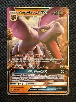 Aerodactyl GX 106/236 Holo GX Rare Unified Minds Pokemon - Image 1